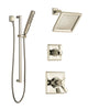 Delta Dryden Polished Nickel Shower System with Dual Thermostatic Control Handle, Diverter, Showerhead, and Hand Shower with Slidebar SS17T2511PN5