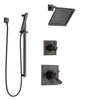 Delta Dryden Venetian Bronze Shower System with Dual Thermostatic Control Handle, Diverter, Showerhead, and Hand Shower with Slidebar SS17T2511RB4