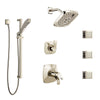Delta Tesla Polished Nickel Shower System with Dual Thermostatic Control, 6-Setting Diverter, Showerhead, 3 Body Sprays, and Hand Shower SS17T2521PN1