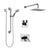 Delta Vero Chrome Finish Shower System with Dual Thermostatic Control Handle, 3-Setting Diverter, Showerhead, and Hand Shower with Grab Bar SS17T25323