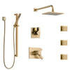 Delta Vero Champagne Bronze Shower System with Dual Thermostatic Control, 6-Setting Diverter, Showerhead, 3 Body Sprays, and Hand Shower SS17T2532CZ1