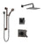 Delta Vero Venetian Bronze Shower System with Dual Thermostatic Control Handle, Diverter, Showerhead, and Hand Shower with Grab Bar SS17T2532RB3
