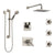 Delta Vero Dual Thermostatic Control Stainless Steel Finish Shower System, Diverter, Showerhead, 3 Body Sprays, and Grab Bar Hand Shower SS17T2532SS2