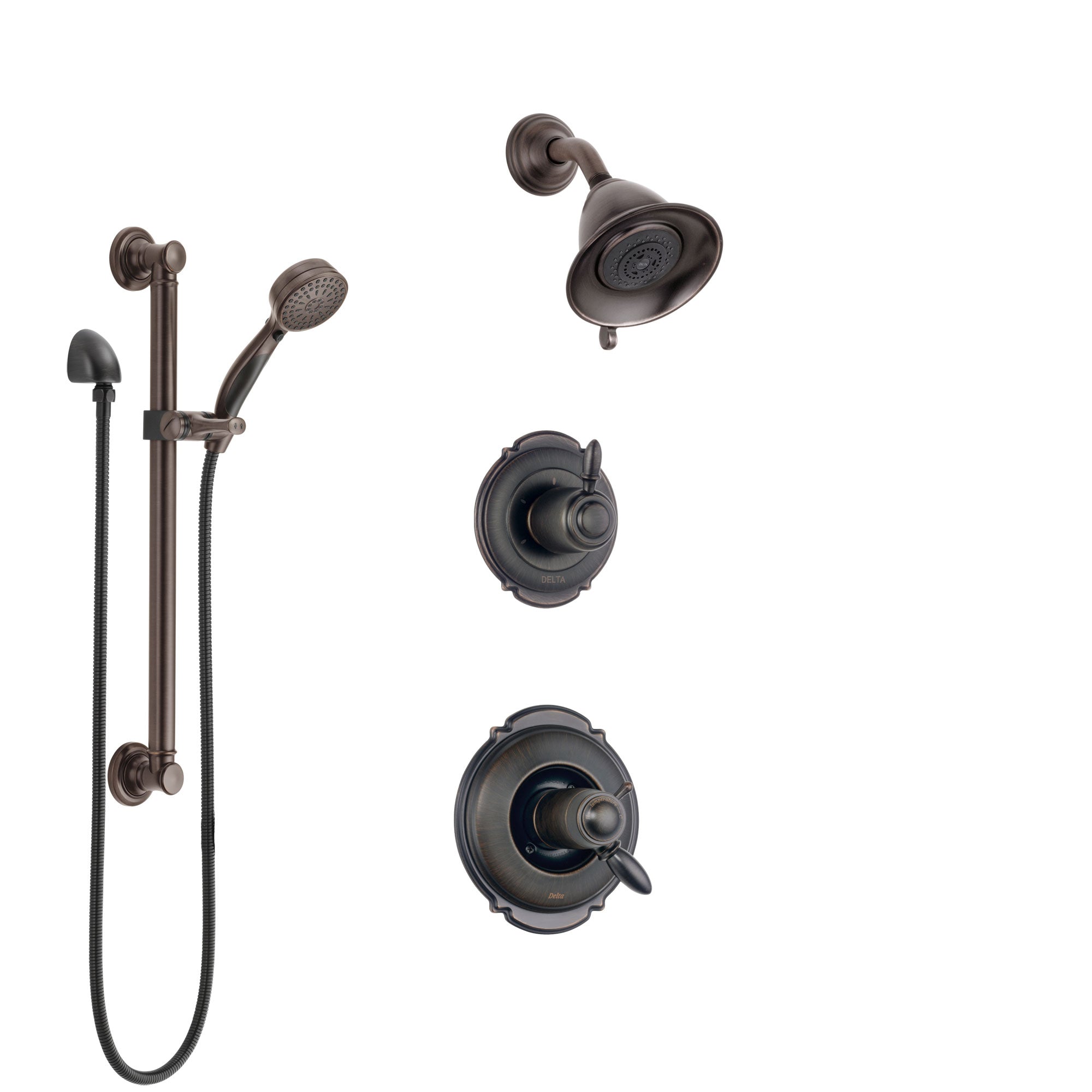 Delta Victorian Venetian Bronze Shower System With Dual Thermostatic C   SS17T2551RB3 