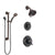 Delta Victorian Venetian Bronze Shower System with Dual Thermostatic Control Handle, Diverter, Showerhead, and Hand Shower with Grab Bar SS17T2551RB3