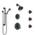 Delta Victorian Venetian Bronze Dual Thermostatic Control Shower System, Diverter, Showerhead, 3 Body Sprays, and Grab Bar Hand Spray SS17T2552RB2