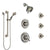 Delta Victorian Dual Thermostatic Control Stainless Steel Finish Shower System, Diverter, Showerhead, 3 Body Sprays, Grab Bar Hand Spray SS17T2552SS2