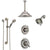 Delta Victorian Dual Thermostatic Control Stainless Steel Finish Shower System with Showerhead, Ceiling Showerhead, Grab Bar Hand Spray SS17T2552SS6