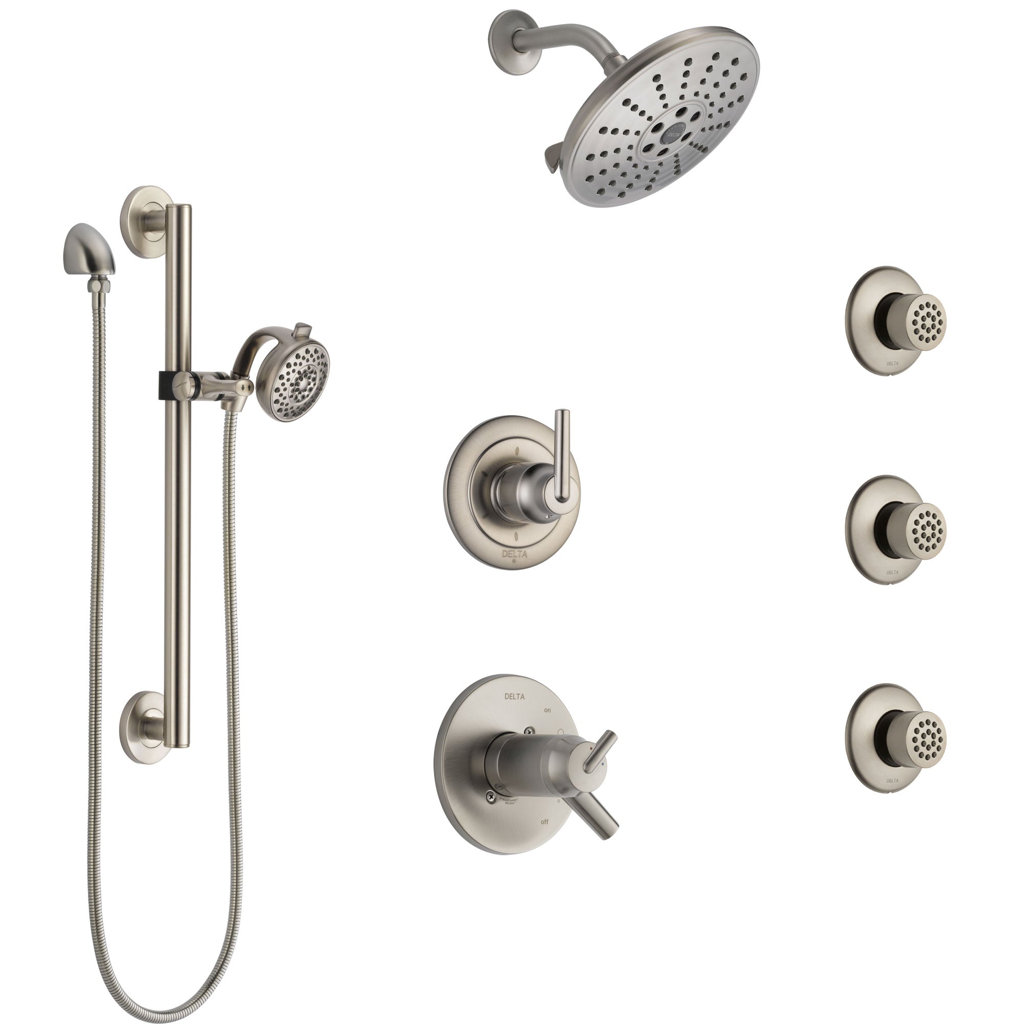 Delta Trinsic Dual Thermostatic Control Stainless Steel Finish Shower   SS17T2591SS5 