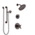 Delta Trinsic Venetian Bronze Shower System with Dual Thermostatic Control Handle, Diverter, Showerhead, and Hand Shower with Grab Bar SS17T2592RB6