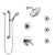 Delta Compel Chrome Shower System with Dual Thermostatic Control, Diverter, Showerhead, 3 Body Sprays, and Hand Shower with Grab Bar SS17T26121