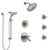Delta Compel Dual Thermostatic Control Stainless Steel Finish Shower System, Diverter, Showerhead, 3 Body Sprays, and Temp2O Hand Shower SS17T2612SS3