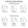 Delta Ara Dual Thermostatic Control Stainless Steel Finish Shower System, Diverter, Showerhead, 3 Body Sprays, and Grab Bar Hand Shower SS17T2671SS1