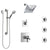 Delta Zura Chrome Shower System with Dual Thermostatic Control, Diverter, Showerhead, 3 Body Sprays, and Hand Shower with Grab Bar SS17T27421
