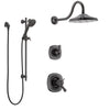 Delta Addison Venetian Bronze Shower System with Dual Thermostatic Control Handle, Diverter, Showerhead, and Hand Shower with Slidebar SS17T2921RB5