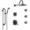 Delta Addison Venetian Bronze Shower System with Dual Thermostatic Control, Diverter, Showerhead, 3 Body Sprays, and Hand Shower SS17T2922RB4