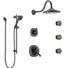 Delta Addison Venetian Bronze Shower System with Dual Thermostatic Control, Diverter, Showerhead, 3 Body Sprays, and Hand Shower SS17T2922RB5