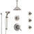 Delta Lahara Dual Thermostatic Control Stainless Steel Finish Shower System, Diverter, Ceiling Showerhead, 3 Body Sprays, and Hand Shower SS17T382SS7