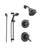 Delta Lahara Venetian Bronze Shower System with Thermostatic Shower Handle, 3-setting Diverter, Shower Head, and Hand Shower Spray SS17T3882RB
