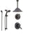 Delta Lahara Venetian Bronze Shower System with Thermostatic Shower Handle, 3-setting Diverter, Large Ceiling Mount Rain Showerhead, and Handheld Shower SS17T3883RB