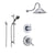 Delta Lahara Chrome Shower System with Thermostatic Shower Handle, 3-setting Diverter, Large Rain Showerhead, and Handheld Shower SS17T3884