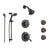 Delta Lahara Venetian Bronze Shower System with Thermostatic Shower Handle, 6-setting Diverter, Shower Head, Handheld Shower, and 3 Body Sprays SS17T3891RB