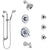 Delta Victorian Chrome Tub and Shower System with Dual Thermostatic Control, 6-Setting Diverter, Showerhead, 3 Body Sprays, and Hand Shower SS17T45523