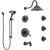 Delta Cassidy Venetian Bronze Tub and Shower System with Dual Thermostatic Control, Diverter, Showerhead, 3 Body Sprays, and Hand Shower SS17T4971RB3