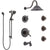 Delta Cassidy Venetian Bronze Tub and Shower System with Dual Thermostatic Control, Diverter, Showerhead, 3 Body Sprays, and Hand Shower SS17T4971RB4