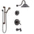 Delta Cassidy Venetian Bronze Tub and Shower System with Dual Thermostatic Control, Diverter, Showerhead, and Hand Shower with Grab Bar SS17T4972RB3