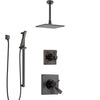 Delta Dryden Venetian Bronze Shower System with Dual Thermostatic Control Handle, Diverter, Ceiling Mount Showerhead, and Hand Shower SS17T511RB3