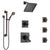 Delta Dryden Venetian Bronze Shower System with Dual Thermostatic Control, Diverter, Showerhead, 3 Body Sprays, and Grab Bar Hand Shower SS17T512RB2