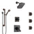 Delta Dryden Venetian Bronze Shower System with Dual Thermostatic Control, Diverter, Showerhead, 3 Body Sprays, and Grab Bar Hand Shower SS17T512RB7