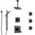 Delta Dryden Venetian Bronze Shower System with Dual Thermostatic Control, Diverter, Ceiling Showerhead, 3 Body Sprays, and Hand Shower SS17T512RB8