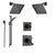 Delta Dryden Venetian Bronze Shower System with Thermostatic Shower Handle, 6-setting Diverter, Modern Square Showerhead, and Hand Shower Spray SS17T5195RB