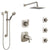 Delta Tesla Dual Thermostatic Control Stainless Steel Finish Shower System, Diverter, Showerhead, 3 Body Sprays, and Grab Bar Hand Shower SS17T521SS1