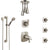 Delta Tesla Dual Thermostatic Control Stainless Steel Finish Shower System, Diverter, Ceiling Showerhead, 3 Body Jets, Grab Bar Hand Spray SS17T521SS3