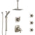 Delta Tesla Dual Thermostatic Control Stainless Steel Finish Shower System, Diverter, Ceiling Showerhead, 3 Body Sprays, and Hand Shower SS17T521SS6