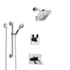 Delta Vero Chrome Finish Shower System with Dual Thermostatic Control Handle, 3-Setting Diverter, Showerhead, and Hand Shower with Grab Bar SS17T5315