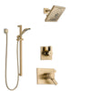 Delta Vero Champagne Bronze Shower System with Dual Thermostatic Control Handle, Diverter, Showerhead, and Hand Shower with Slidebar SS17T531CZ3