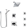 Delta Vero Chrome Finish Shower System with Dual Thermostatic Control Handle, 6-Setting Diverter, Showerhead, 3 Body Sprays, and Hand Shower SS17T5325