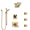 Delta Vero Champagne Bronze Shower System with Dual Thermostatic Control, 6-Setting Diverter, Showerhead, 3 Body Sprays, and Hand Shower SS17T532CZ5