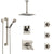 Delta Vero Dual Thermostatic Control Stainless Steel Finish Shower System, Diverter, Ceiling Showerhead, 3 Body Jets, Grab Bar Hand Spray SS17T532SS1