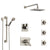 Delta Vero Dual Thermostatic Control Stainless Steel Finish Shower System, Diverter, Showerhead, 3 Body Sprays, and Grab Bar Hand Shower SS17T532SS3