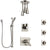 Delta Vero Dual Thermostatic Control Stainless Steel Finish Shower System, Diverter, Ceiling Showerhead, 3 Body Sprays, and Hand Shower SS17T532SS5