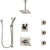 Delta Vero Dual Thermostatic Control Stainless Steel Finish Shower System, Diverter, Ceiling Showerhead, 3 Body Sprays, and Hand Shower SS17T532SS7