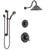 Delta Victorian Venetian Bronze Shower System with Dual Thermostatic Control Handle, Diverter, Showerhead, and Hand Shower with Grab Bar SS17T551RB2