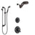 Delta Victorian Venetian Bronze Shower System with Dual Thermostatic Control Handle, Diverter, Dual Showerhead, and Hand Shower SS17T551RB6
