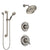 Delta Victorian Dual Thermostatic Control Handle Stainless Steel Finish Shower System, Diverter, Showerhead, and Hand Shower with Grab Bar SS17T551SS6