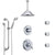 Delta Victorian Chrome Shower System with Dual Thermostatic Control, Diverter, Ceiling Mount Showerhead, 3 Body Sprays, and Hand Shower SS17T5528